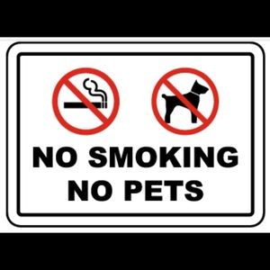 All items from a pet free/smoke free environment
